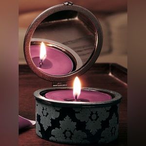 PartyLite Forbidden Fruits Large Tea Light Holder with Mirror